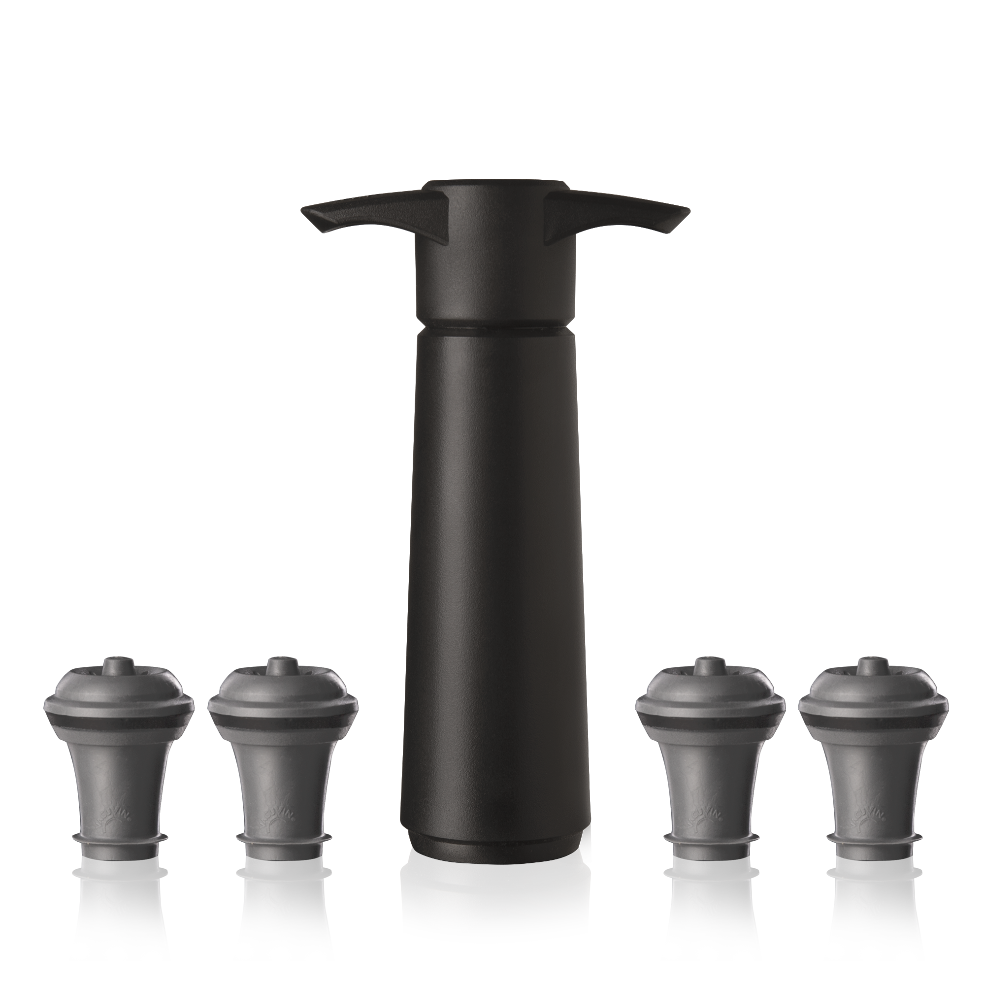 09824606 Wine Saver Black (1 Pump, 4 Stoppers) Main